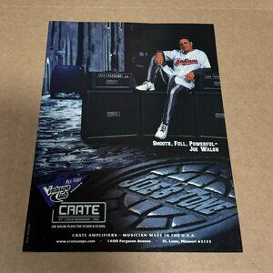 Joe Walsh of The Eagles - Crate Amps - 1998 Print Advertisement